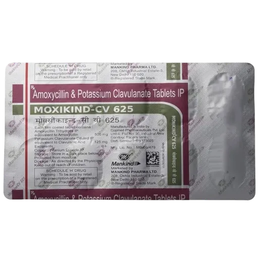 moxikind cv 625mg tablet 10's